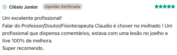 Avaliação verificada de Clésio Junior, com cinco estrelas